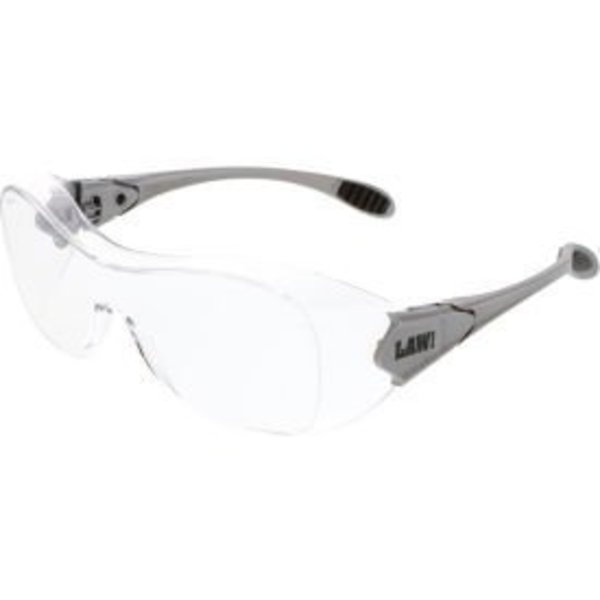 Mcr Safety MCR Safety OG110AF Law® Over the Glasses Safety Glasses, Clear Anti-Fog Lens OG110AF